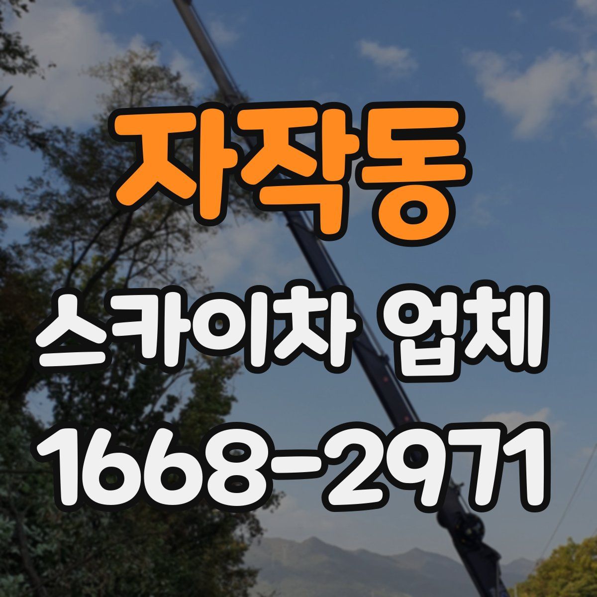 자작동 스카이차 업체