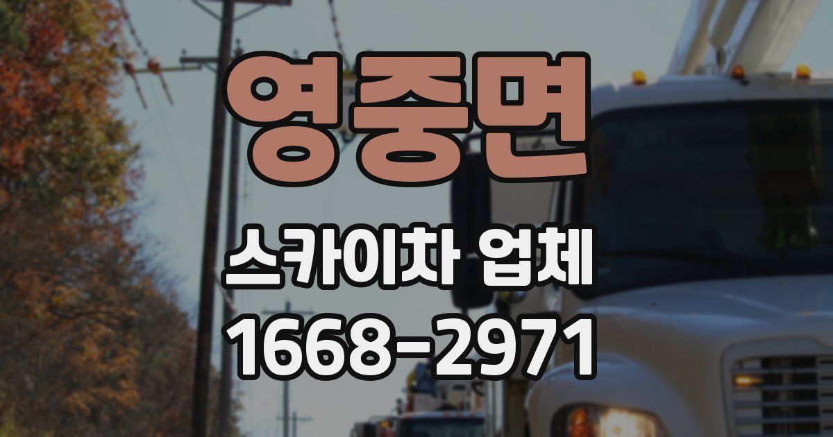 영중면 스카이차 업체