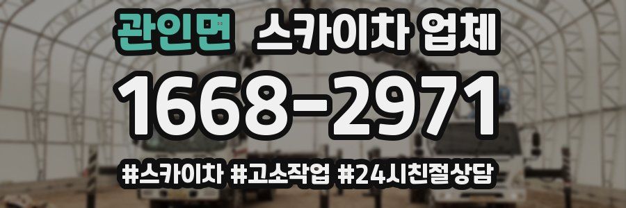 관인면 스카이차 업체