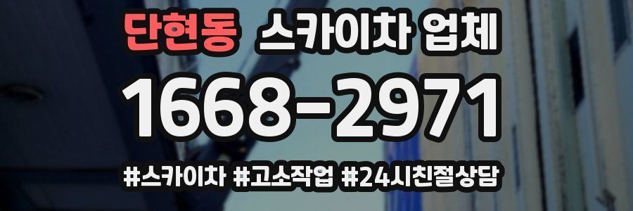 단현동 스카이차 업체