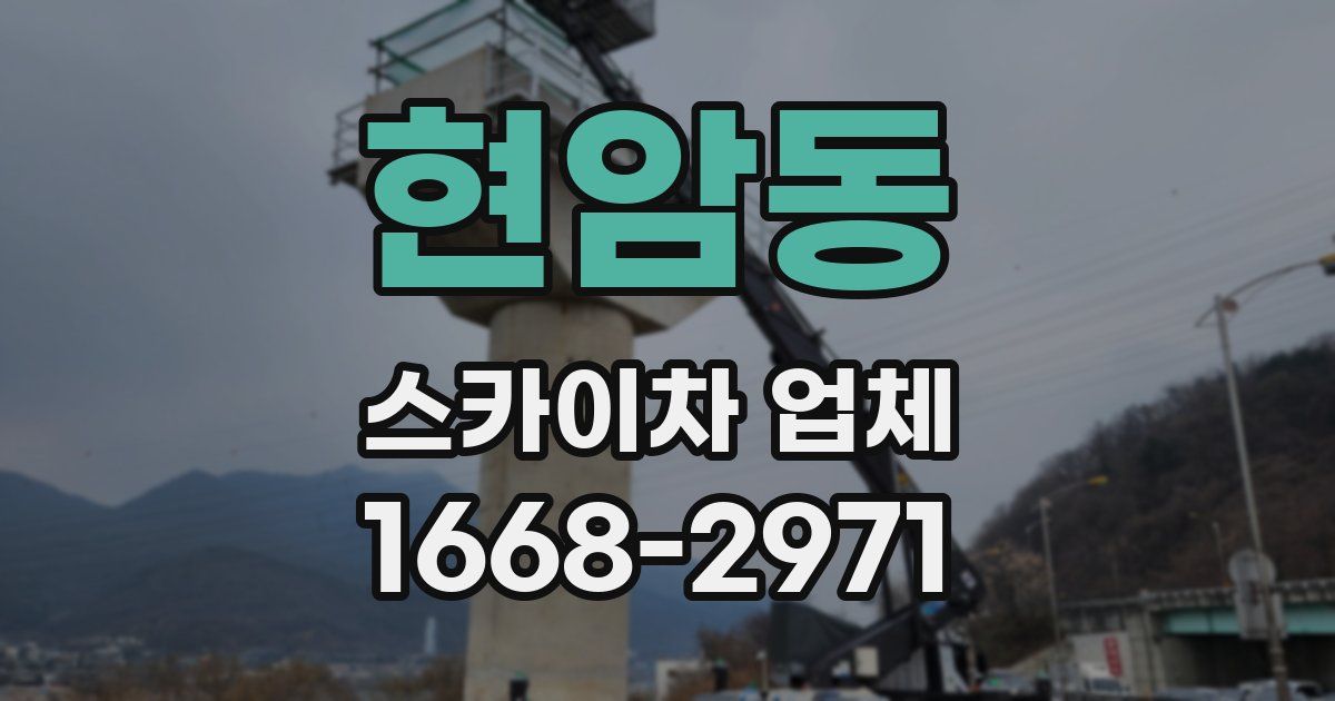 현암동 스카이차 업체