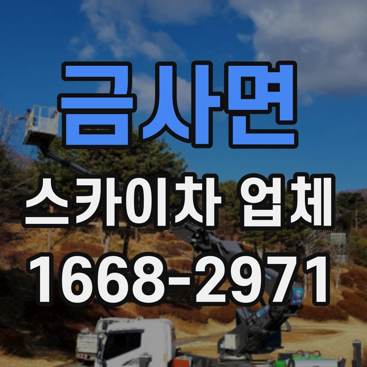 금사면 스카이차 업체