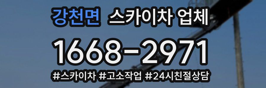 강천면 스카이차 업체