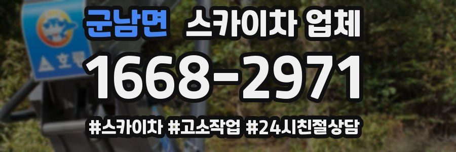 군남면 스카이차 업체