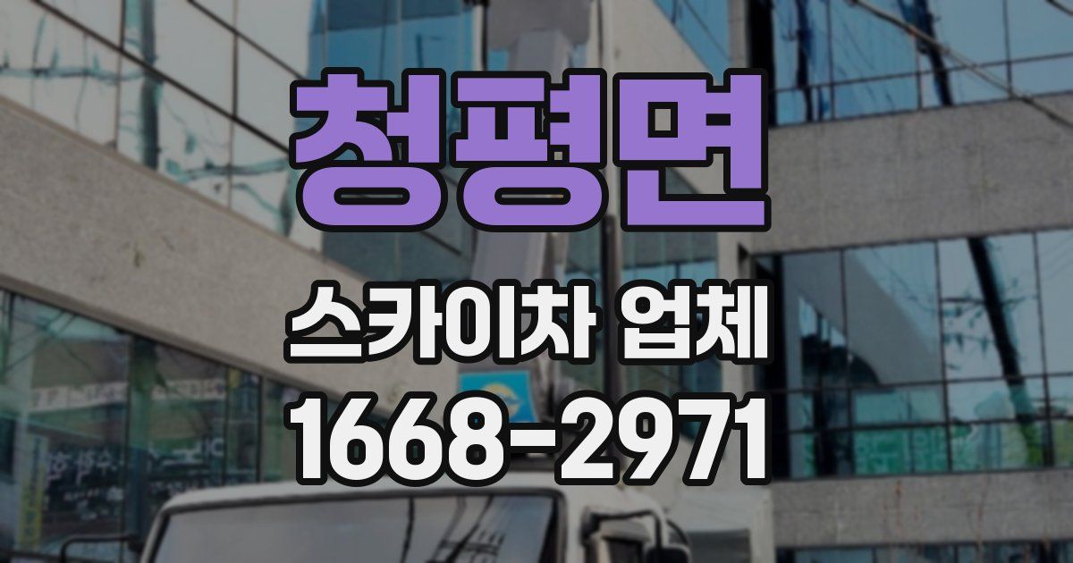 청평면 스카이차 업체