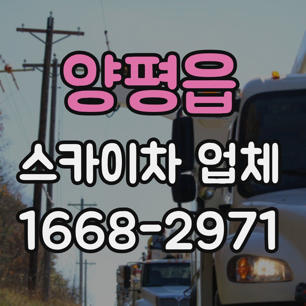 양평읍 스카이차 업체