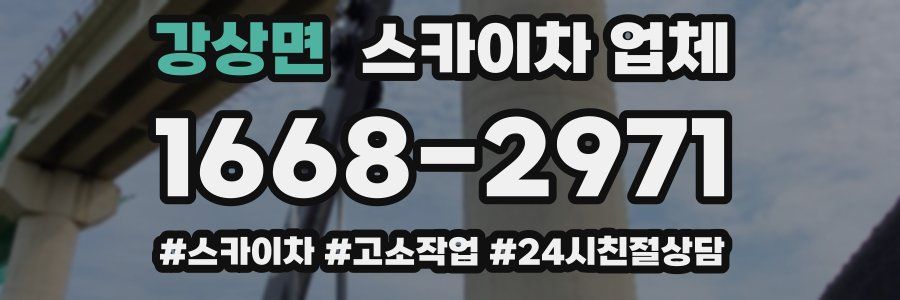 강상면 스카이차 업체