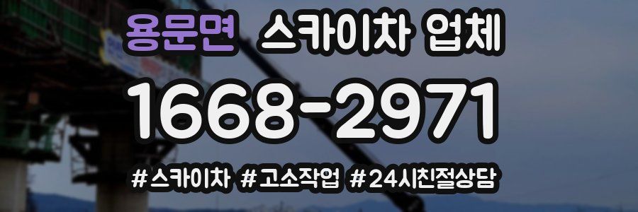 용문면 스카이차 업체