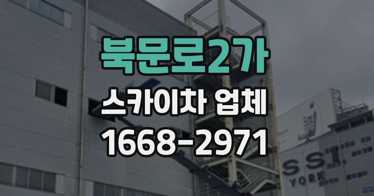 북문로2가 스카이차 업체