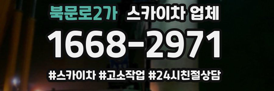 북문로2가 스카이차 업체