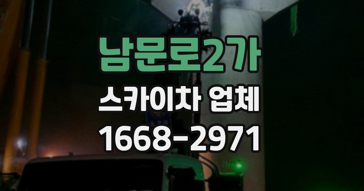 남문로2가 스카이차 업체