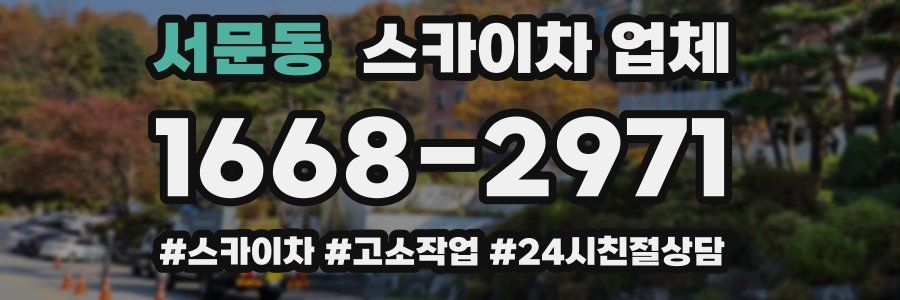 서문동 스카이차 업체