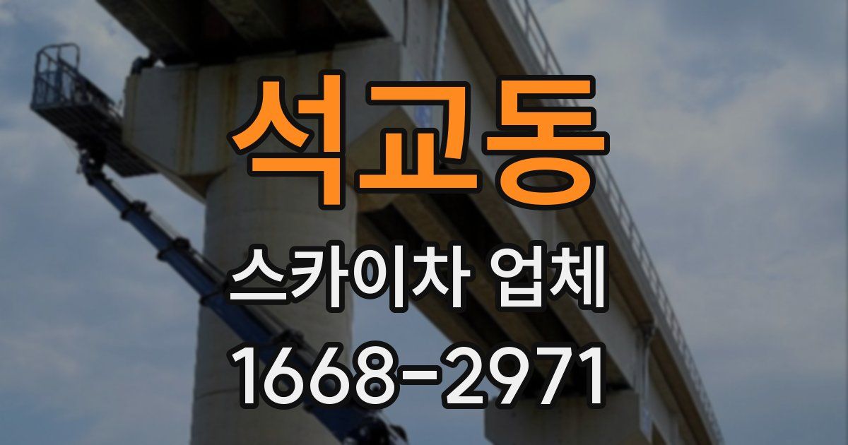 석교동 스카이차 업체