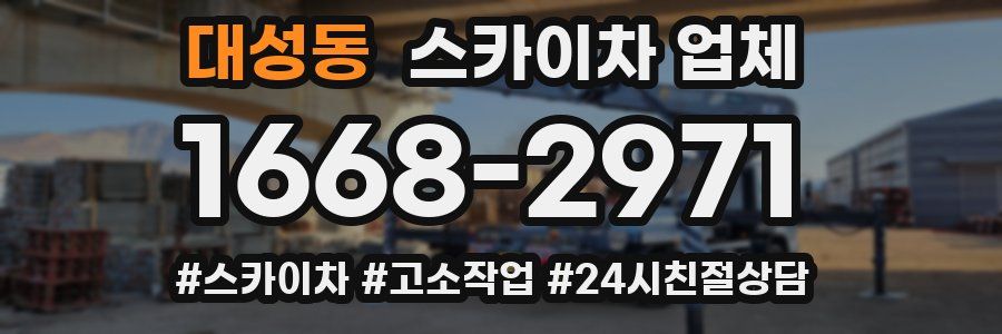 대성동 스카이차 업체