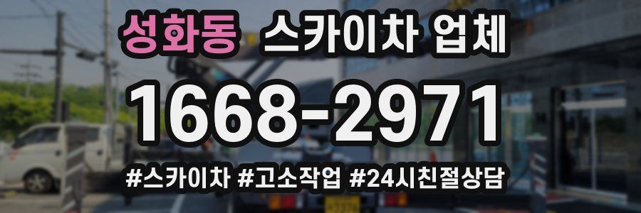 성화동 스카이차 업체