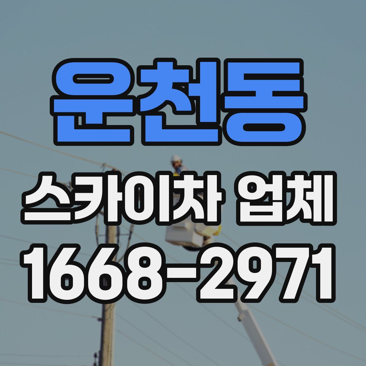 운천동 스카이차 업체