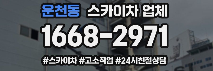 운천동 스카이차 업체