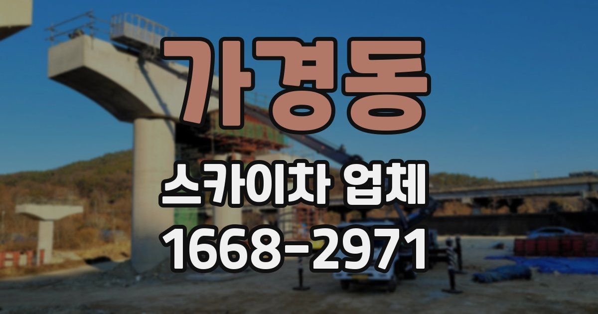 가경동 스카이차 업체