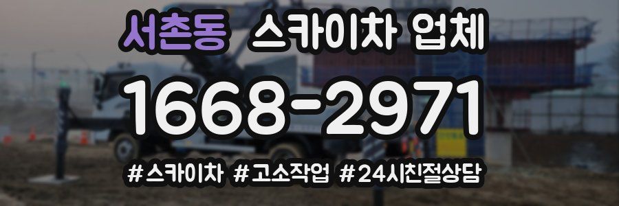 서촌동 스카이차 업체