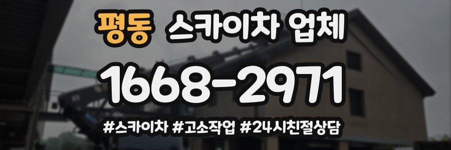 평동 스카이차 업체