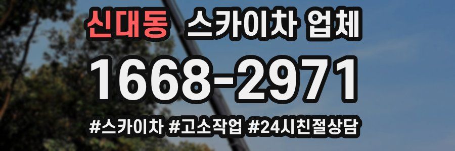 신대동 스카이차 업체
