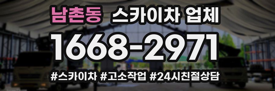 남촌동 스카이차 업체