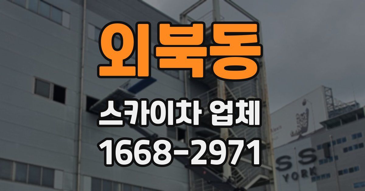 외북동 스카이차 업체