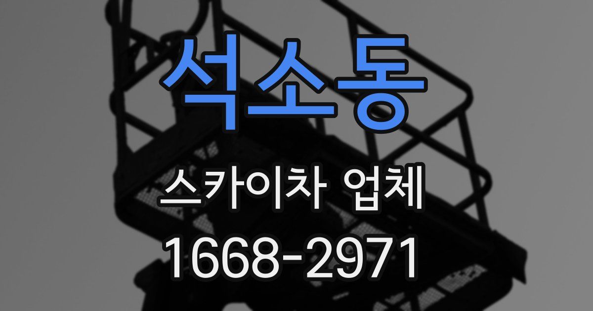 석소동 스카이차 업체