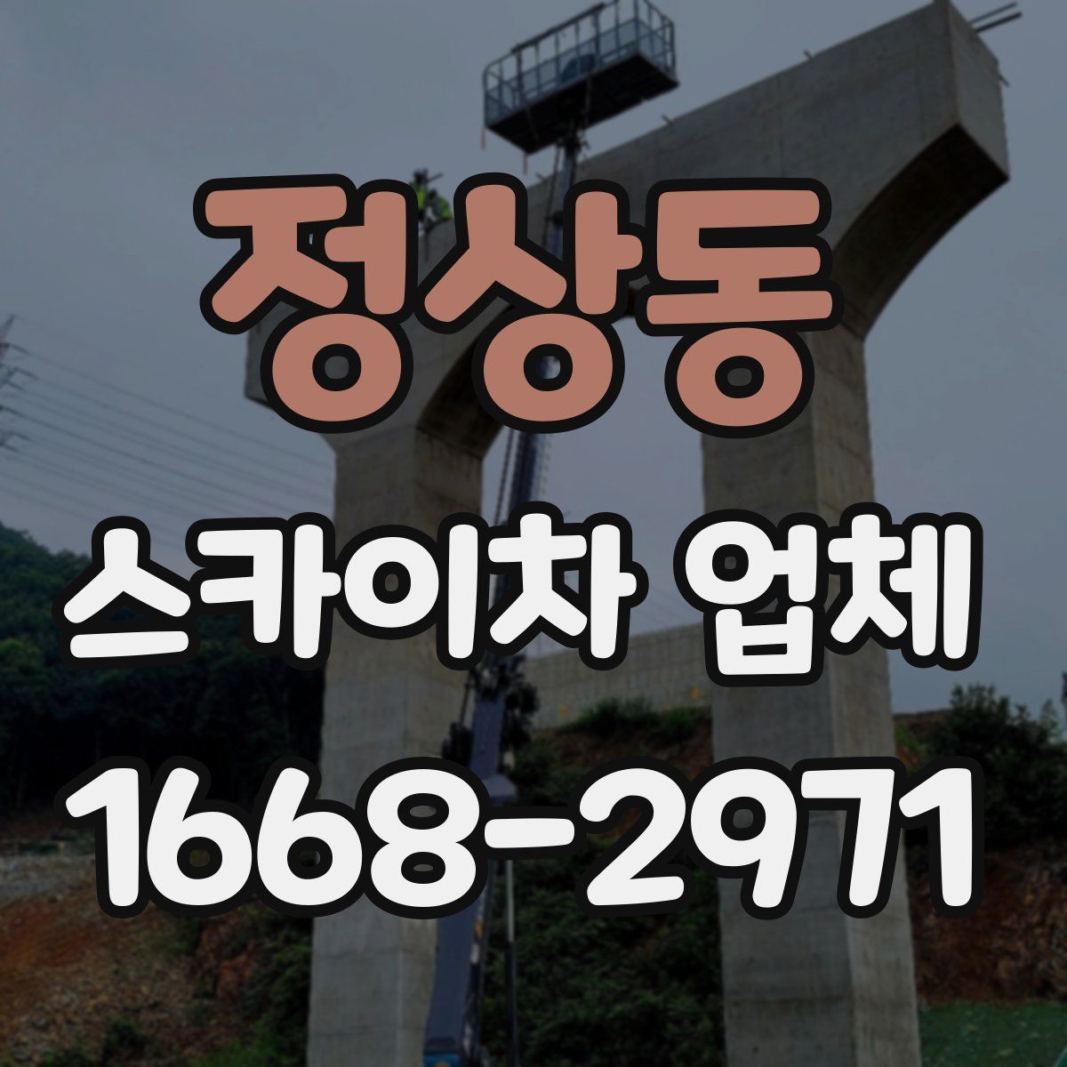 정상동 스카이차 업체