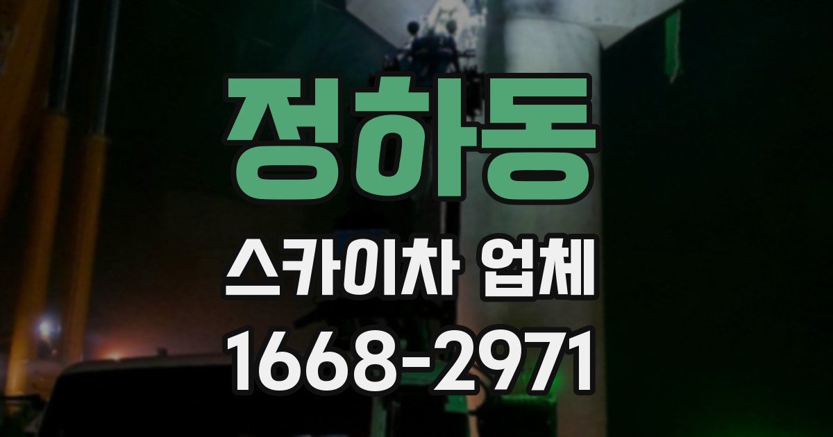 정하동 스카이차 업체
