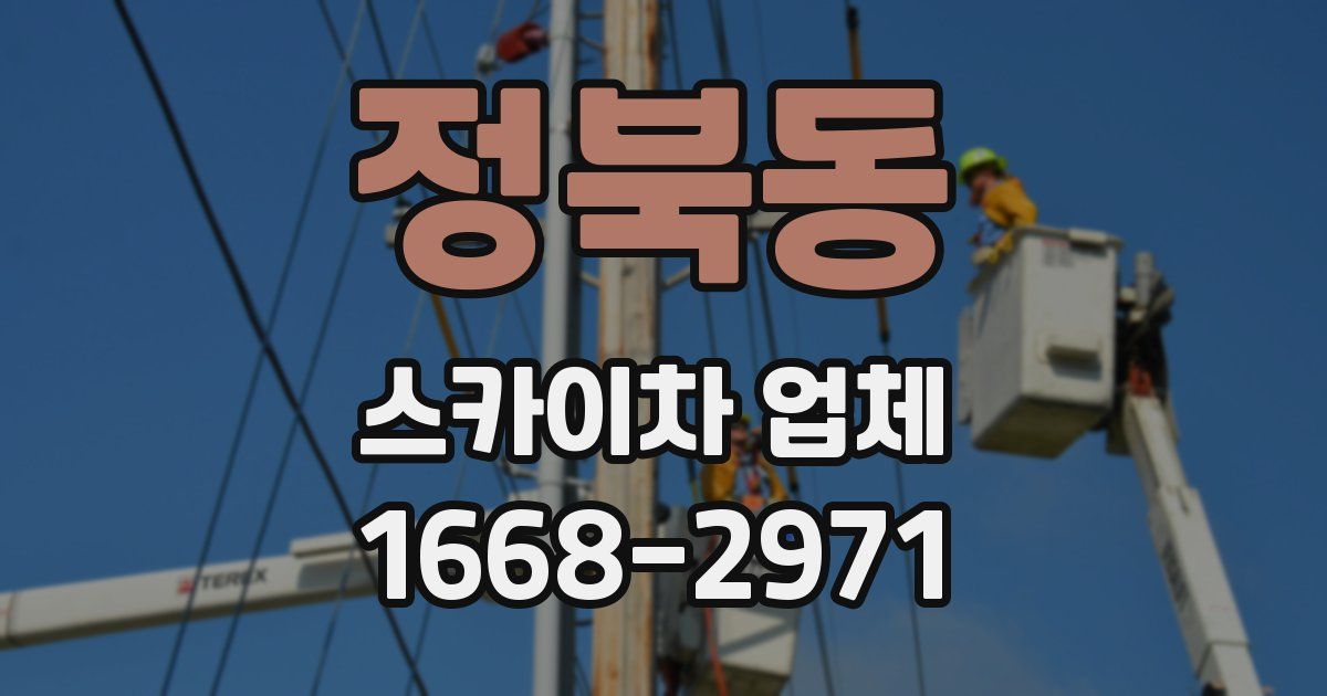 정북동 스카이차 업체