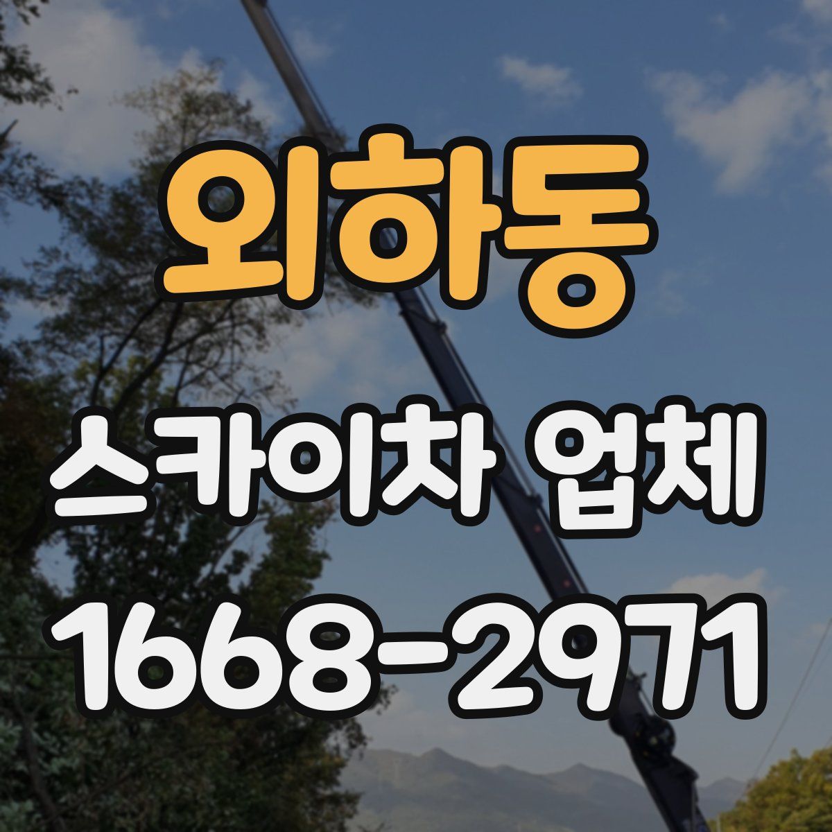 외하동 스카이차 업체