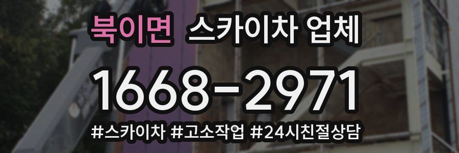 북이면 스카이차 업체