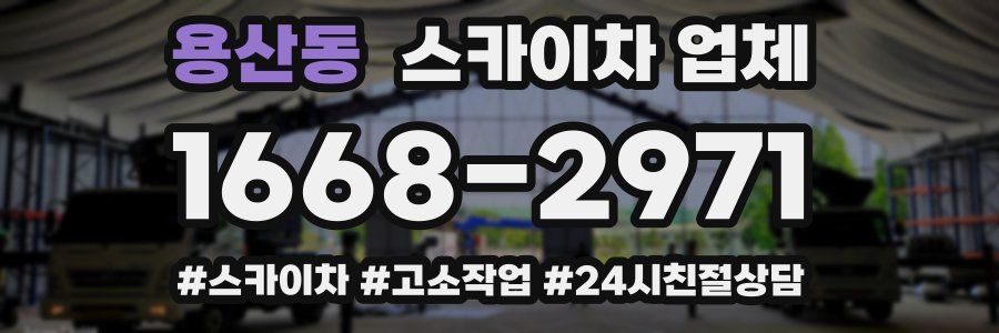 용산동 스카이차 업체