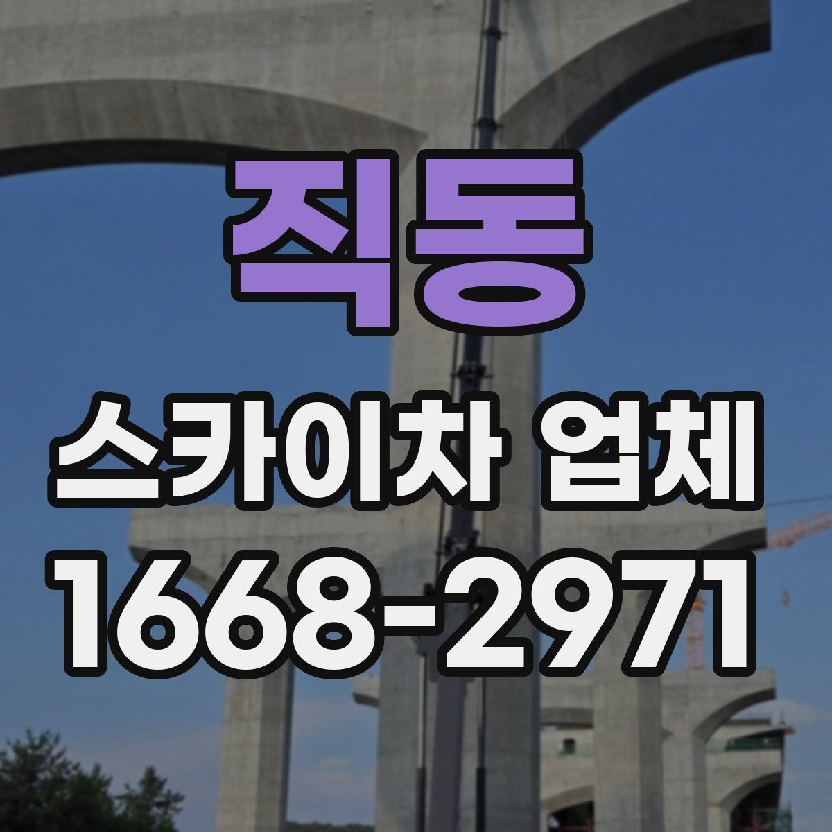 직동 스카이차 업체