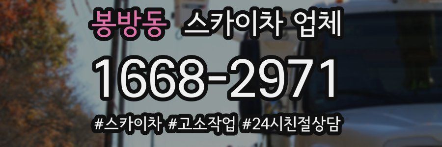 봉방동 스카이차 업체
