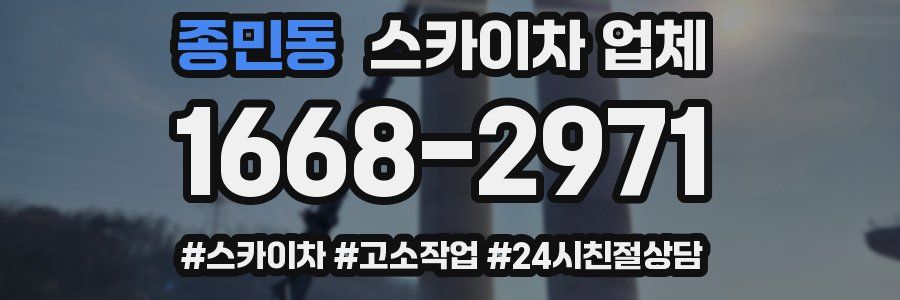 종민동 스카이차 업체