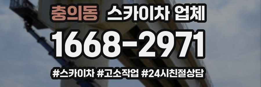 충의동 스카이차 업체
