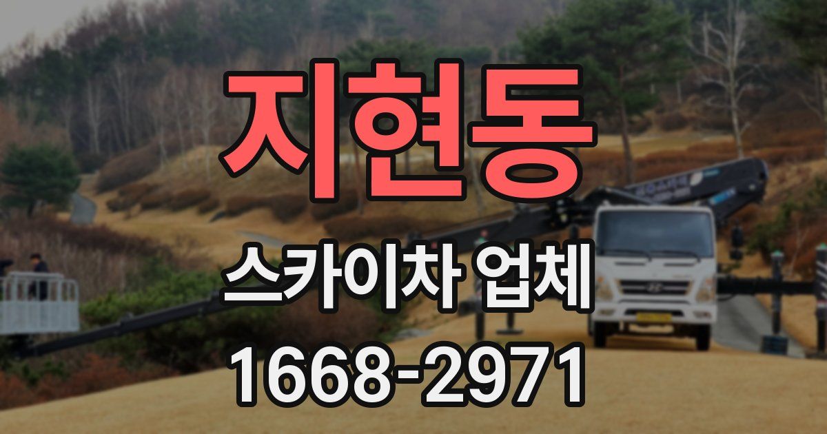 지현동 스카이차 업체