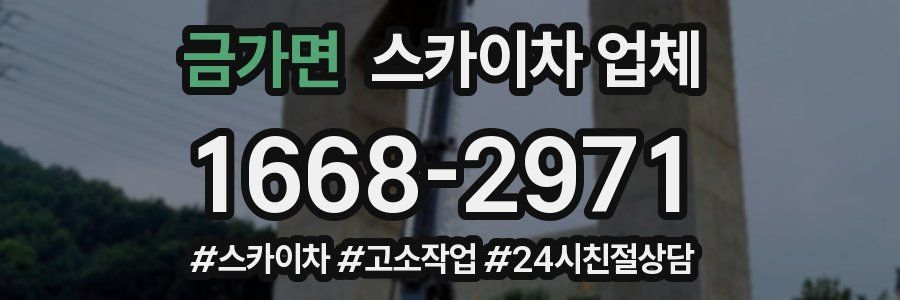 금가면 스카이차 업체