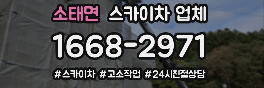 소태면 스카이차 업체