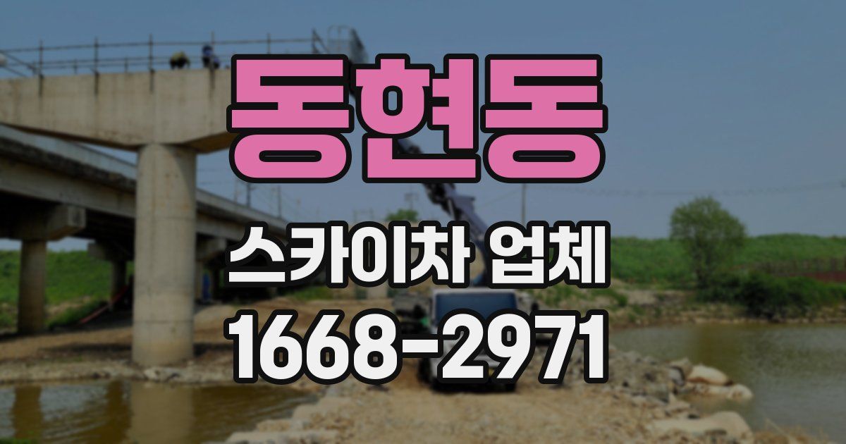 동현동 스카이차 업체
