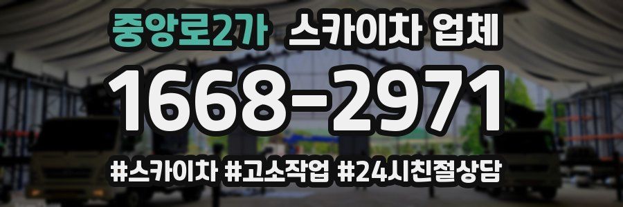 중앙로2가 스카이차 업체