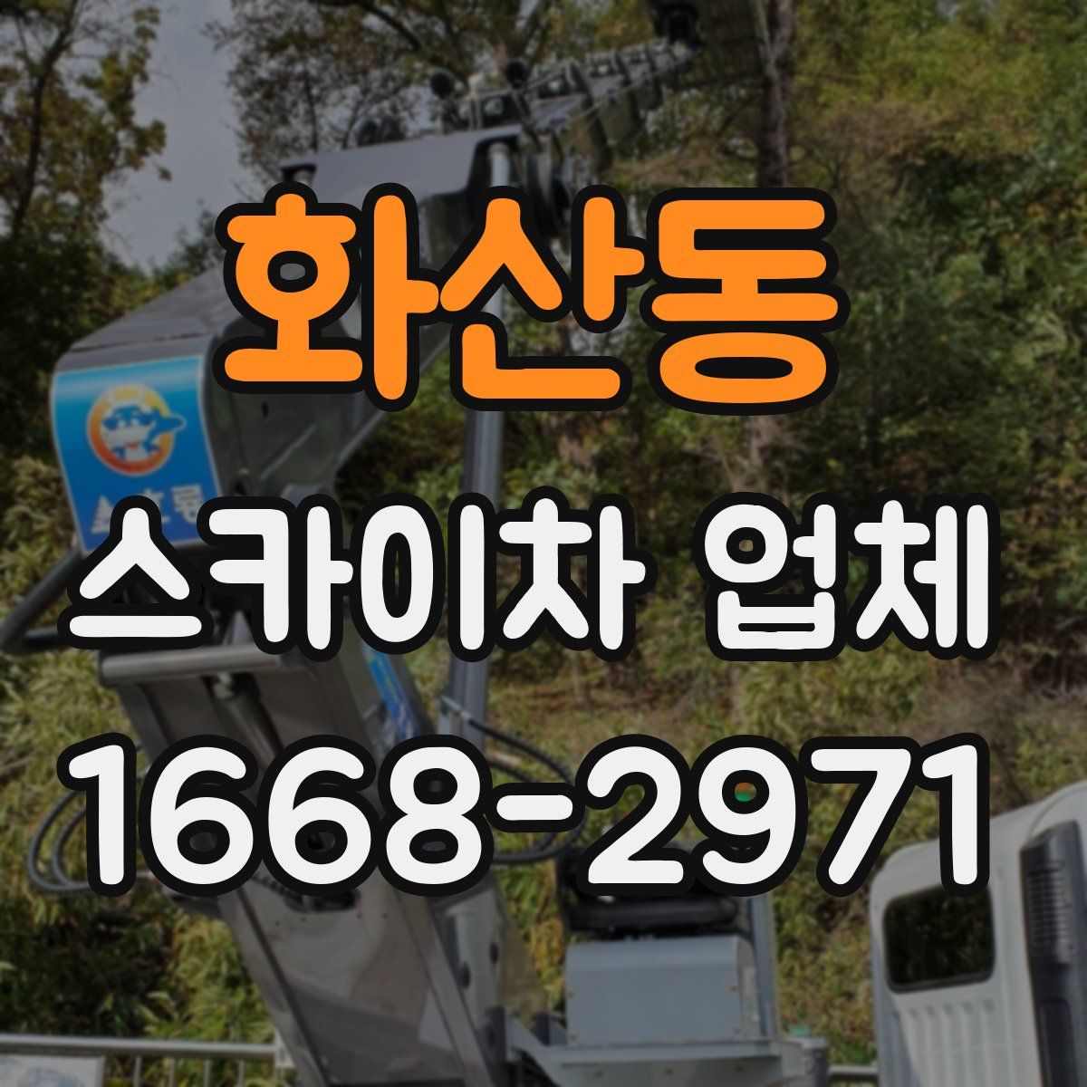 화산동 스카이차 업체