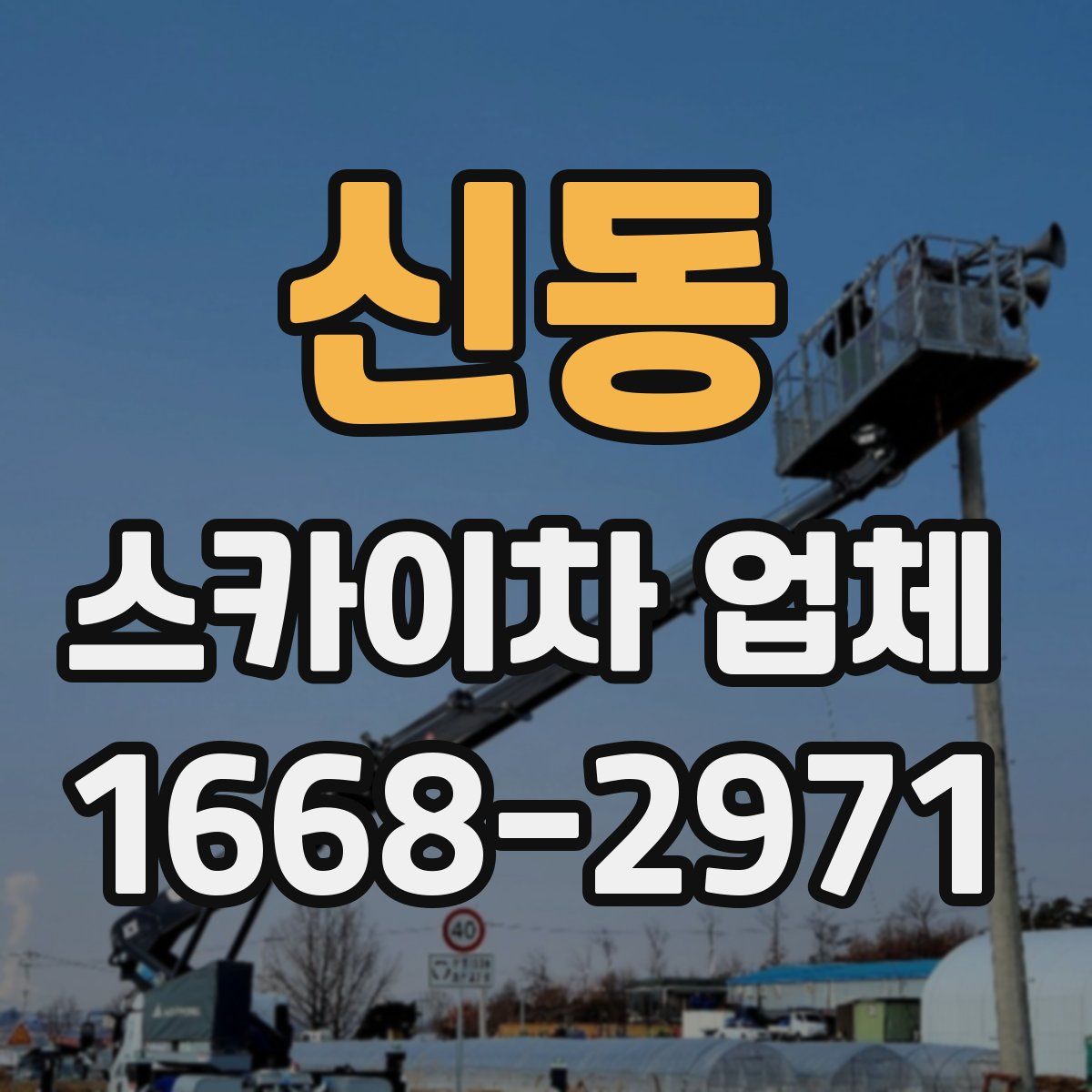 신동 스카이차 업체