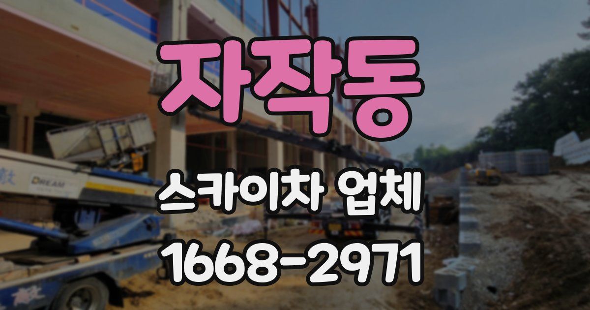 자작동 스카이차 업체
