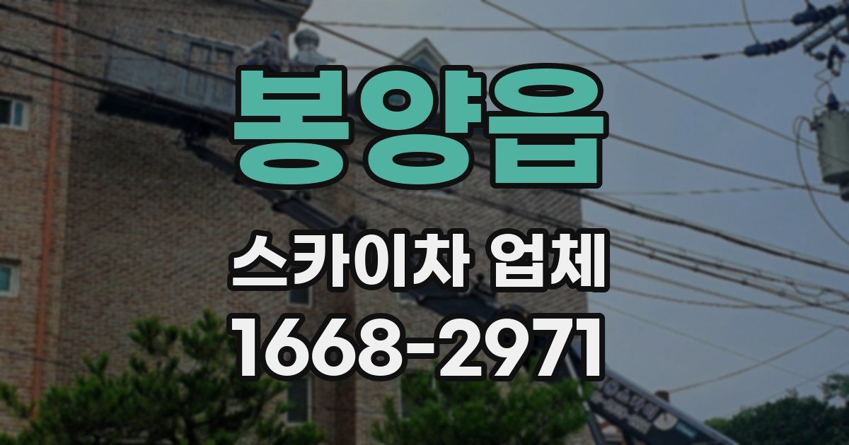 봉양읍 스카이차 업체