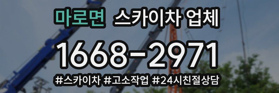 마로면 스카이차 업체