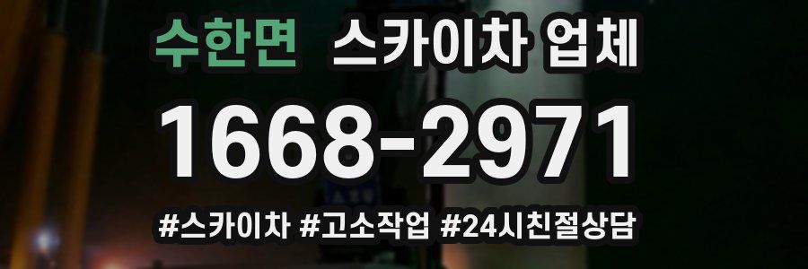 수한면 스카이차 업체