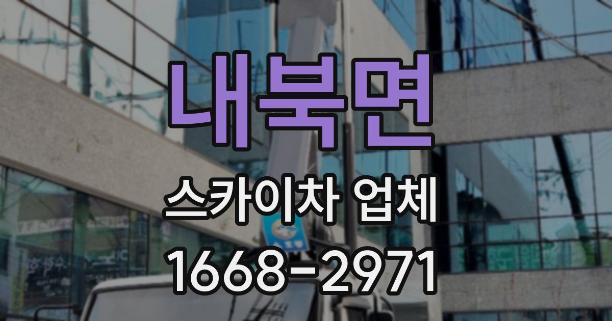 내북면 스카이차 업체